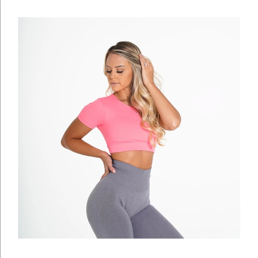 Coral Open Back Tee - Picture 2 of 4